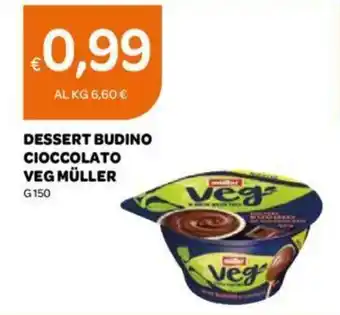 Ekom DESSERT BUDINO CIOCCOLATO VEG MÜLLER G150 offerta