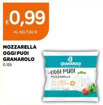 Ekom MOZZARELLA OGGI PUOI GRANAROLO G 125 offerta