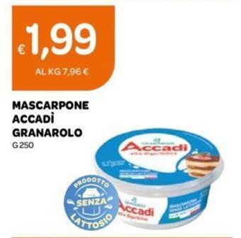 Ekom MASCARPONE ACCADÌ GRANAROLO G 250 offerta