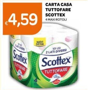 Ekom CARTA CASA TUTTOFARE SCOTTEX 4 MAXI ROTOLI offerta