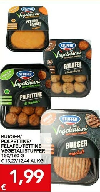 TuoDi Stuffer - Burger Vegetali 160 G(ml) offerta