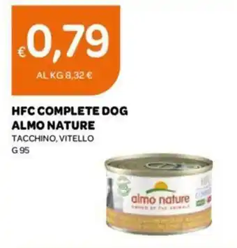 Ekom HFC COMPLETE DOG ALMO NATURE TACCHINO, VITELLO G 95 offerta