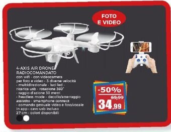 Happy Casa 4-AXIS AIR DRONE RADIOCOMANDATO offerta