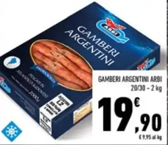 Conad GAMBERI ARGENTINI ARBI 20/30-2kg offerta