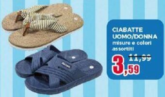 Happy Casa CIABATTE UOMO/DONNA misure e colori assortiti offerta