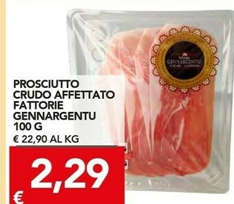 TuoDi Fattorie Gennargentu Prosciutto Crudo Affettato offerta