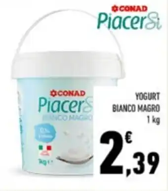 Conad YOGURT BIANCO MAGRO 1 kg offerta