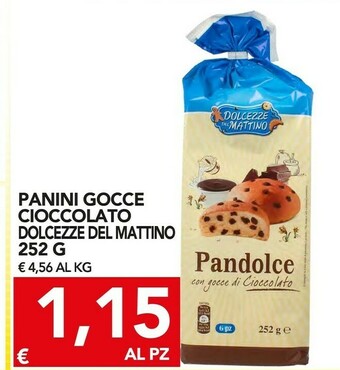Dolcezze del mattino Pandolce Con Cocce Di Cioccolatto 252g