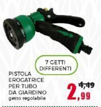 Happy Casa PISTOLA EROGATRICE PER TUBO DA GIARDINO getto regolabile offerta