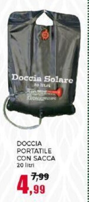 Happy Casa DOCCIA PORTATILE CON SACCA 20 litri offerta