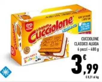 Conad CUCCIOLONE CLASSICO ALGIDA 6 pezzi - 480 g offerta