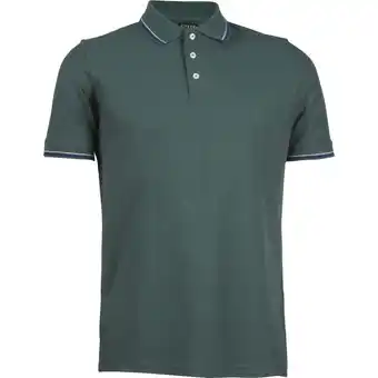 Polo uomo con righe al colletto coveri