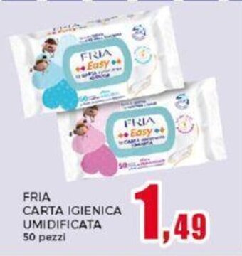 Happy Casa FRIA CARTA IGIENICA UMIDIFICATA 50 pezzi offerta