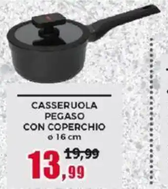 Happy Casa CASSERUOLA PEGASO CON COPERCHIO Ø 16 cm offerta