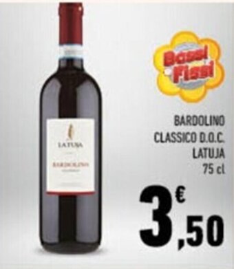 Conad BARDOLINO CLASSICO D.O.C. LATUJA 75 cl offerta