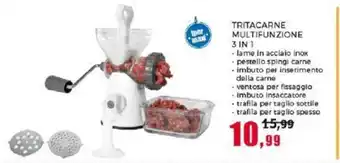TRITACARNE MULTIFUNZIONE 3 IN 1