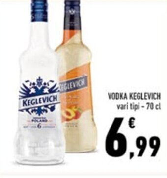 Conad VODKA KEGLEVICH vari tipi - 70 cl offerta