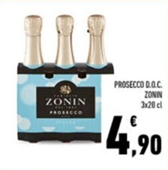 Conad PROSECCO D.O.C. ZONIN 3x20 cl offerta