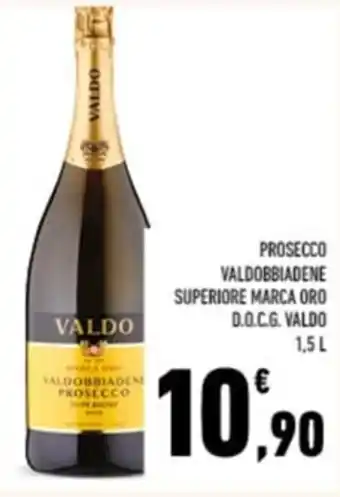 Conad PROSECCO VALDOBBIADENE SUPERIORE MARCA ORO D.O.C.G. VALDO 1,5 L offerta