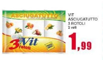 VIT ASCIUGATUTTO 3 ROTOLI 2 veli