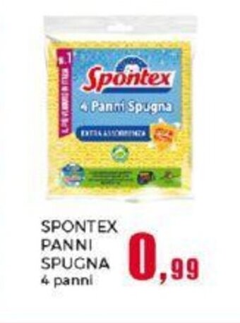 Happy Casa SPONTEX PANNI SPUGNA 4 panni offerta