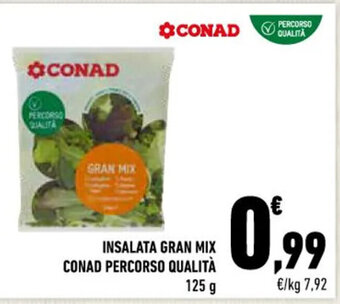 Conad INSALATA GRAN MIX CONAD PERCORSO QUALITÀ 125 g offerta
