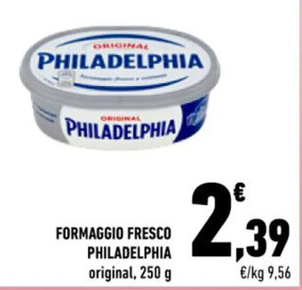 Conad FORMAGGIO FRESCO PHILADELPHIA original, 250 g offerta