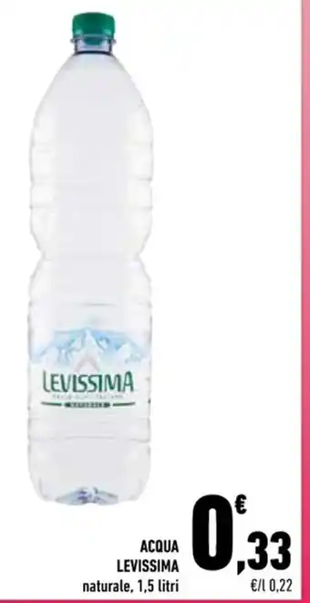Conad ACQUA LEVISSIMA naturale, 1,5 litri offerta