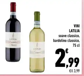 VINI LATUJA soave classico, bardolino classico, 75 cl