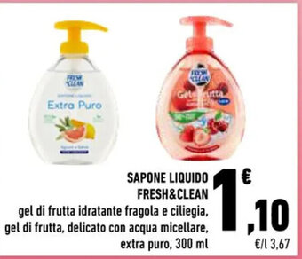 Conad SAPONE LIQUIDO FRESH&CLEAN 300 ml offerta