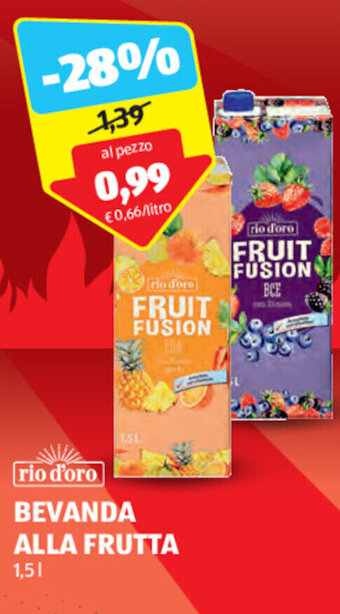 ALDI rio d'oro BEVANDA ALLA FRUTTA 1,5 l offerta
