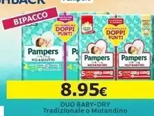 Pampers duo baby-dry bipacco