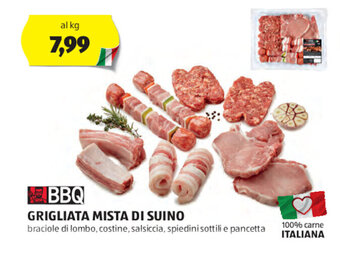 ALDI BBQ GRIGLIATA MISTA DI SUINO offerta