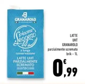 Conad Superstore LATTE UHT GRANAROLO parzialmente scremato brik - 1L offerta