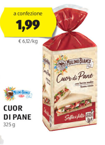 ALDI MULINO BIANCO CUOR DI PANE 325 g offerta