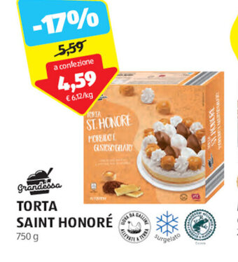 ALDI Grandessa TORTA SAINT HONORÉ 750 g offerta