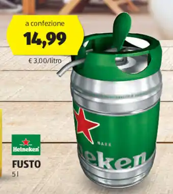 ALDI Heineken FUSTO 5 l offerta