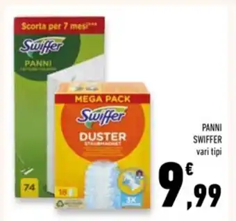 Conad Superstore PANNI SWIFFER vari tipi offerta