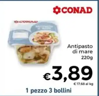 Conad Superstore CONAD Antipasto di mare 220g offerta