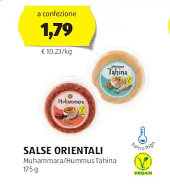 SALSE ORIENTALI Muhammara/Hummus Tahina 175 g