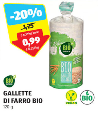 ALDI BIO natura GALLETTE DI FARRO BIO 120 g offerta
