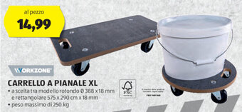 ALDI WORKZONE CARRELLO A PIANALE XL offerta