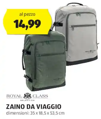 ALDI ROYAL CLASS ZAINO DA VIAGGIO offerta