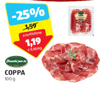 ALDI Freschi per te COPPA 100 g offerta