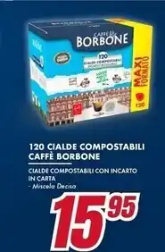Trony Caffe borbone 120 cialde compostabili offerta