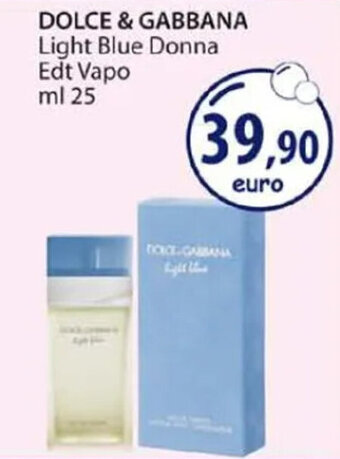 Acqua & Sapone DOLCE & GABBANA Light Blue Donna Edt Vapo ml 25 offerta