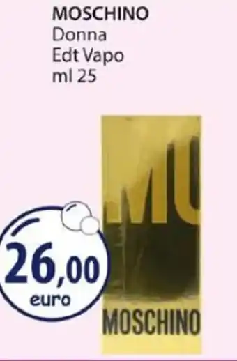 Acqua & Sapone MOSCHINO Donna Edt Vapo ml 25 offerta