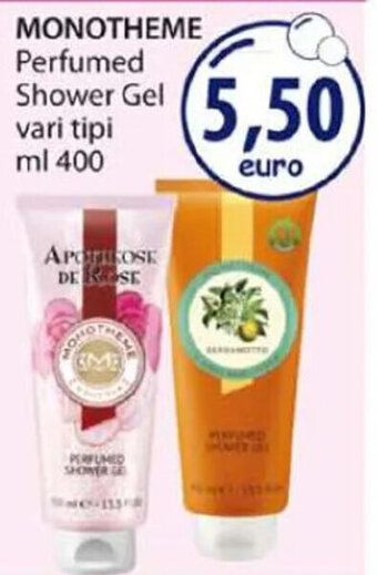 Acqua & Sapone MONOTHEME Perfumed Shower Gel vari tipi ml 400 offerta