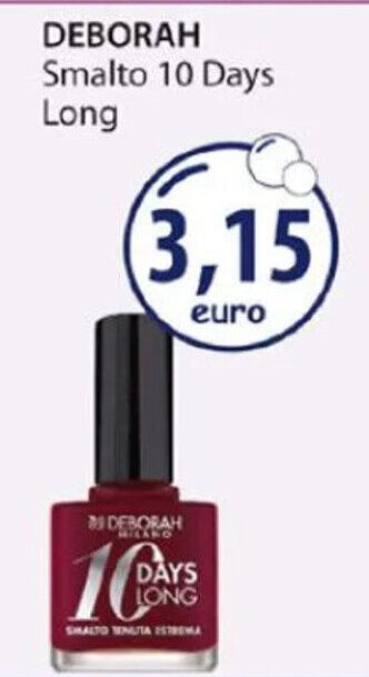 Acqua & Sapone DEBORAH Smalto 10 Days Long offerta