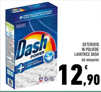 Conad Superstore DETERSIVO IN POLVERE LAVATRICE DASH 64 misurini offerta